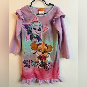 4-30$ Nickelodeon paw patrol « Stella & Everest » nightgown longsleeve 5 years